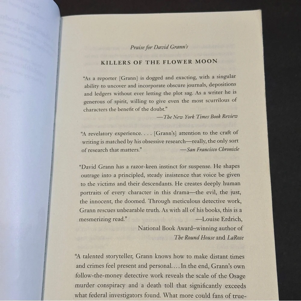 Killers of the Flower Moon by David Grann | Historical Fiction | Paperback Book - Picture 7 of 8